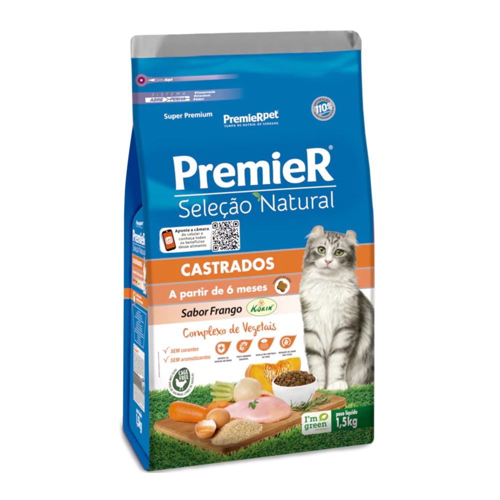 Natural Gatos Castrados Frango