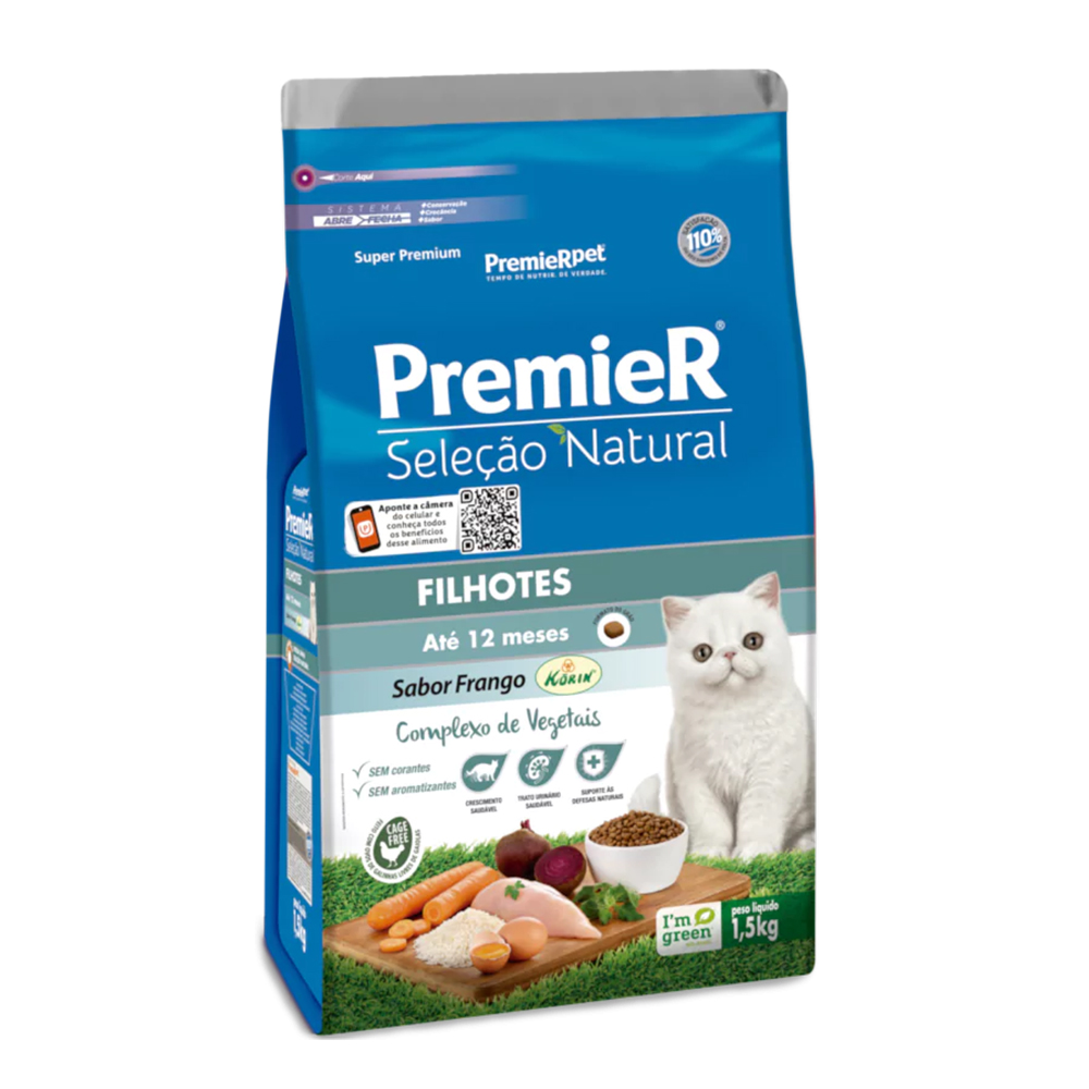 Premier Seleção Natural Gatos Filhos Frango